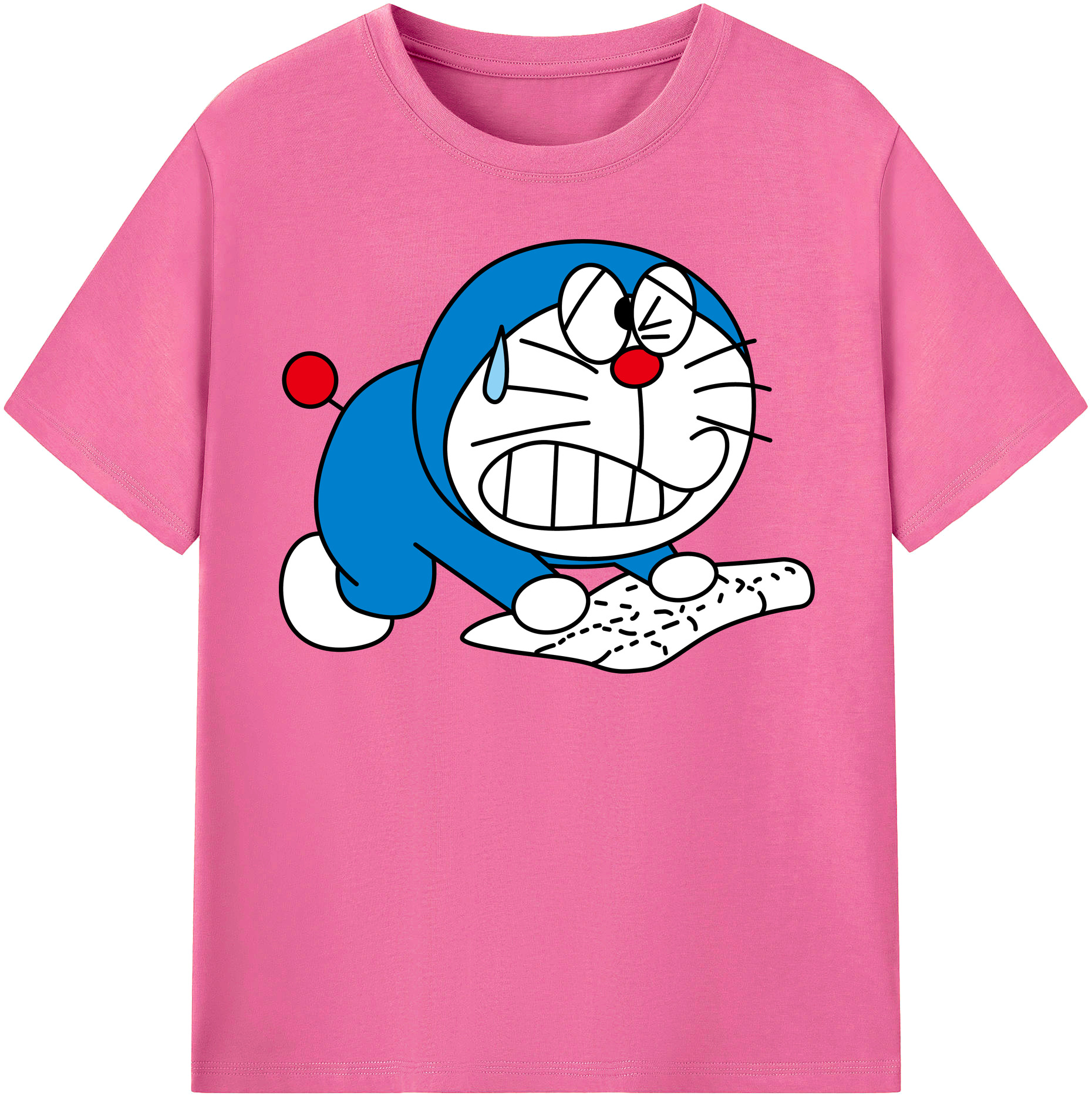 （画像用） ドラえもん Doraemon レディースカジュアルプリントTシャツ（綿100％）